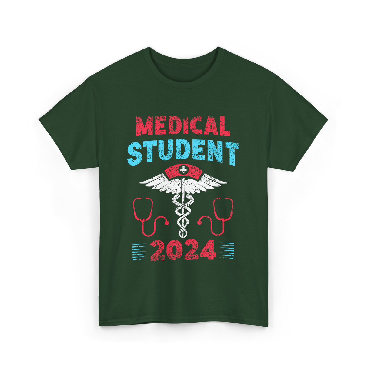 Medical Student 2024 Medicine T-Shirt - Forest Green