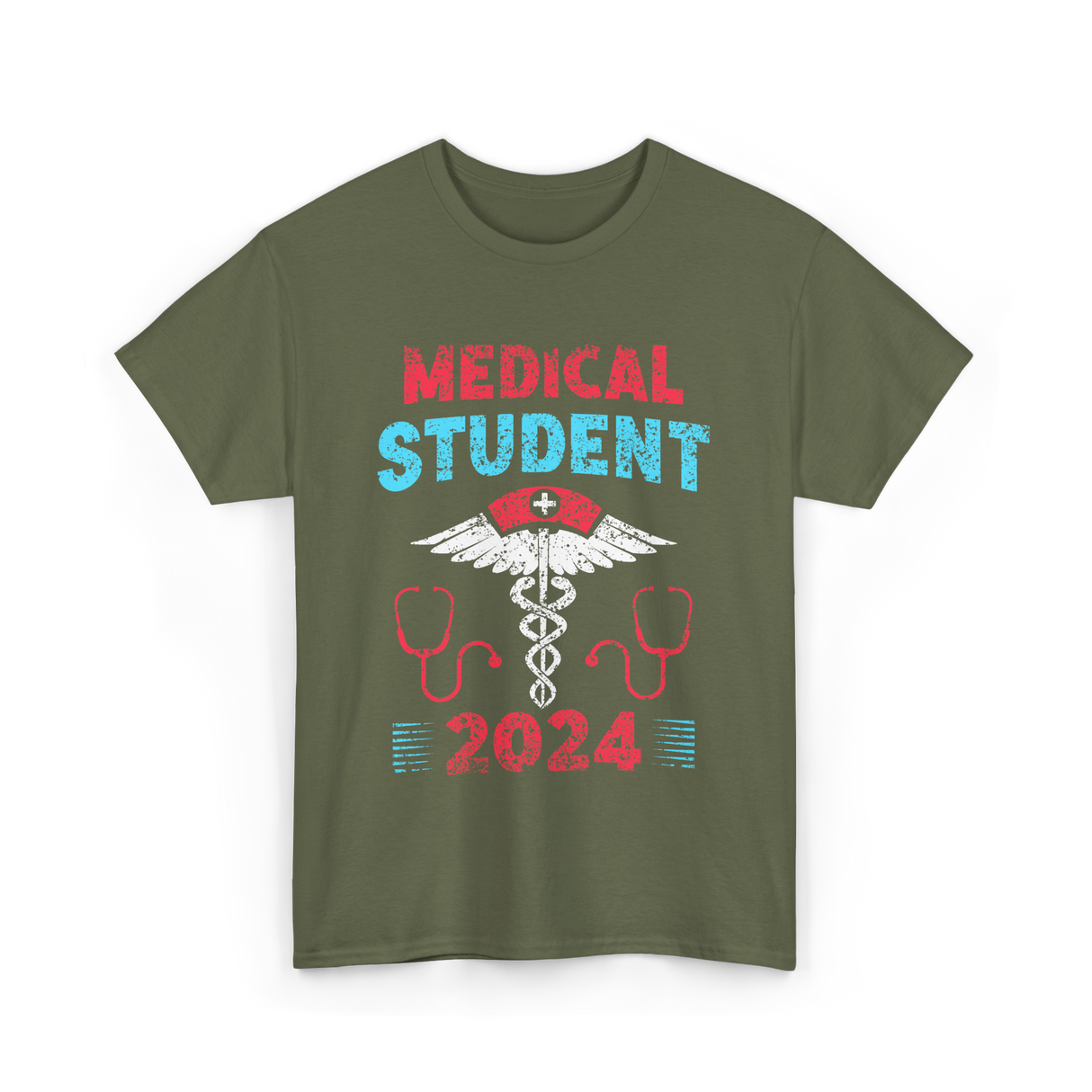 Medical Student 2024 Medicine T-Shirt - Military Green