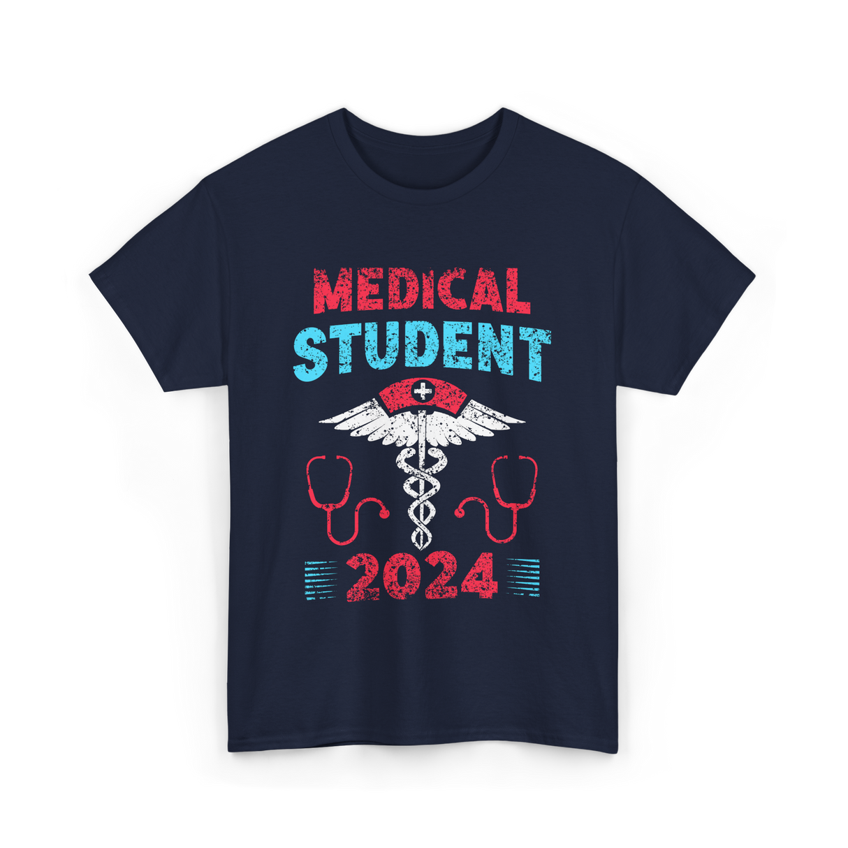 Medical Student 2024 Medicine T-Shirt - Navy