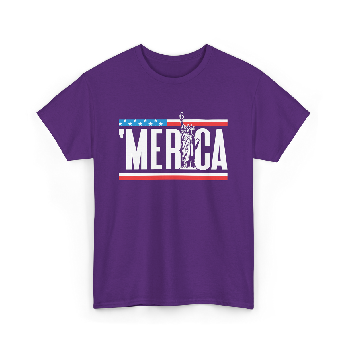 'Merica America Patriotism T-Shirt - Purple