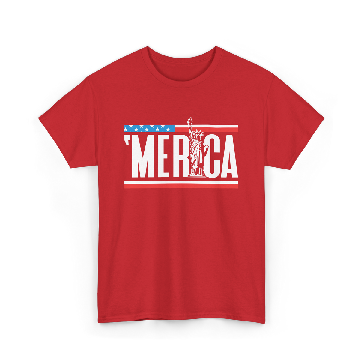 'Merica America Patriotism T-Shirt - Red