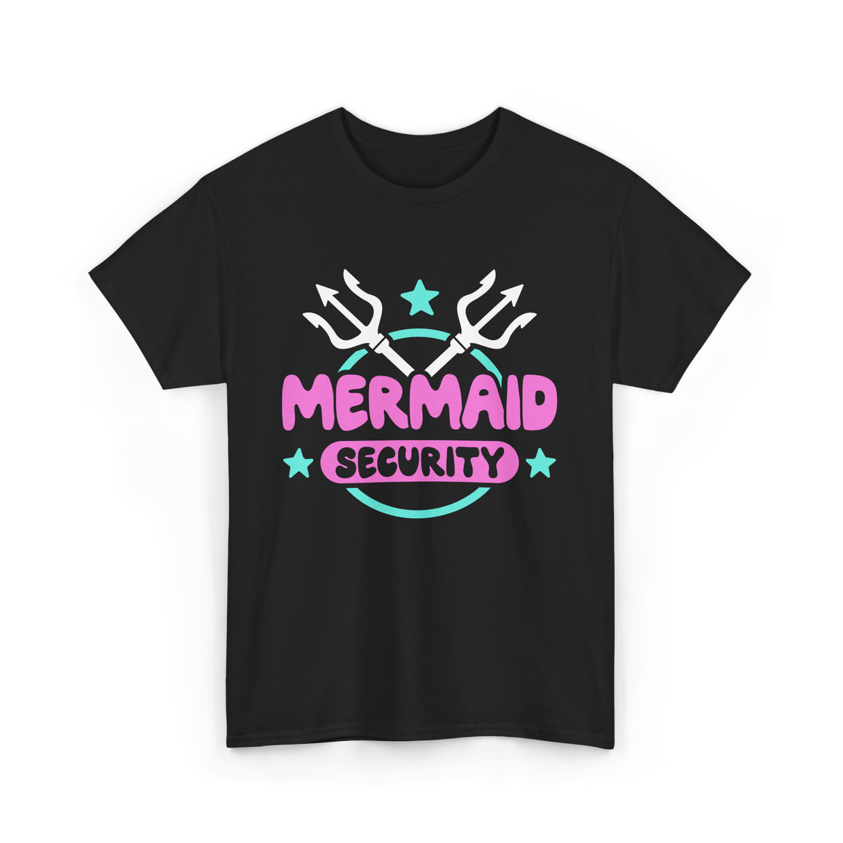 Mermaid Security Mermaid T-Shirt - Black