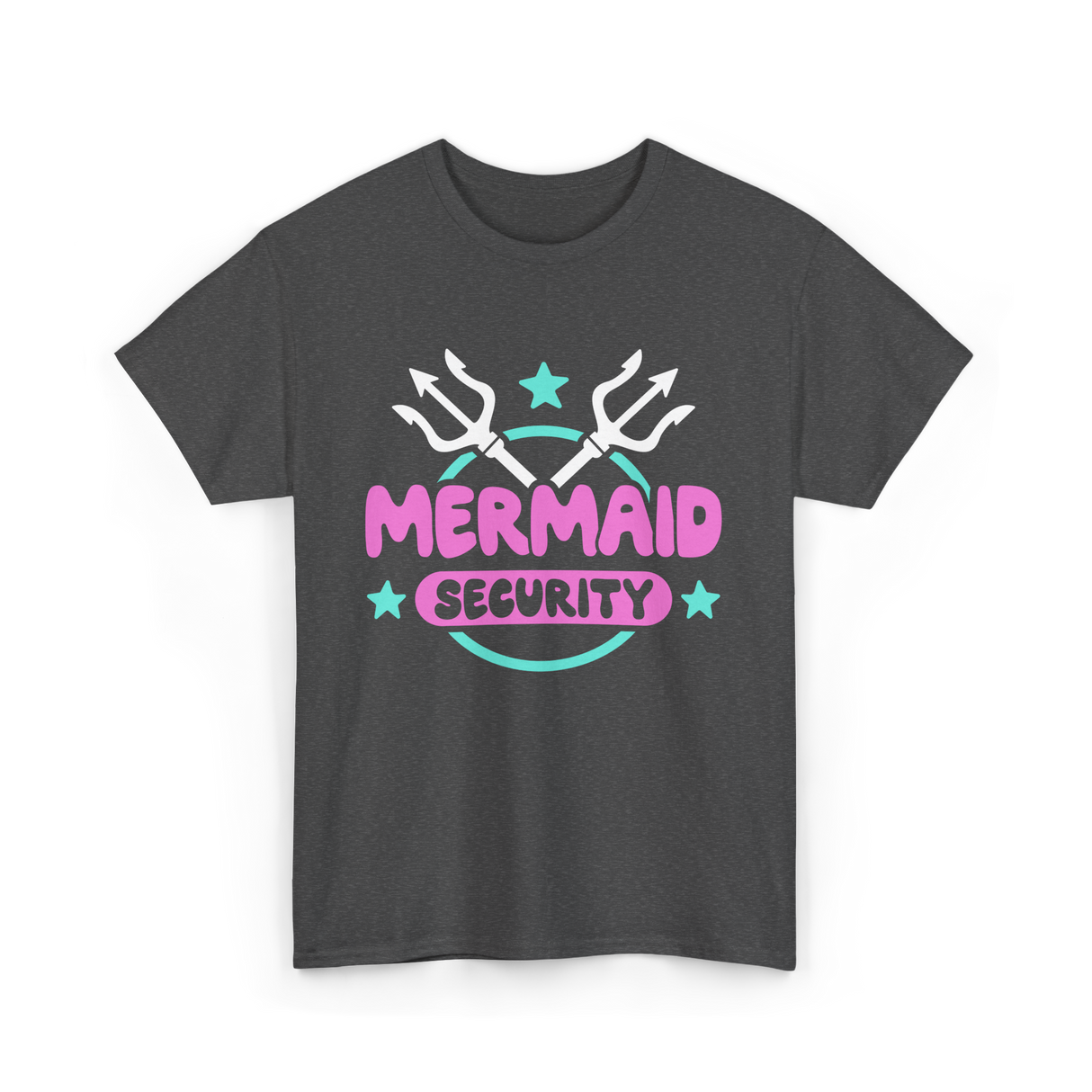 Mermaid Security Mermaid T-Shirt - Dark Heather