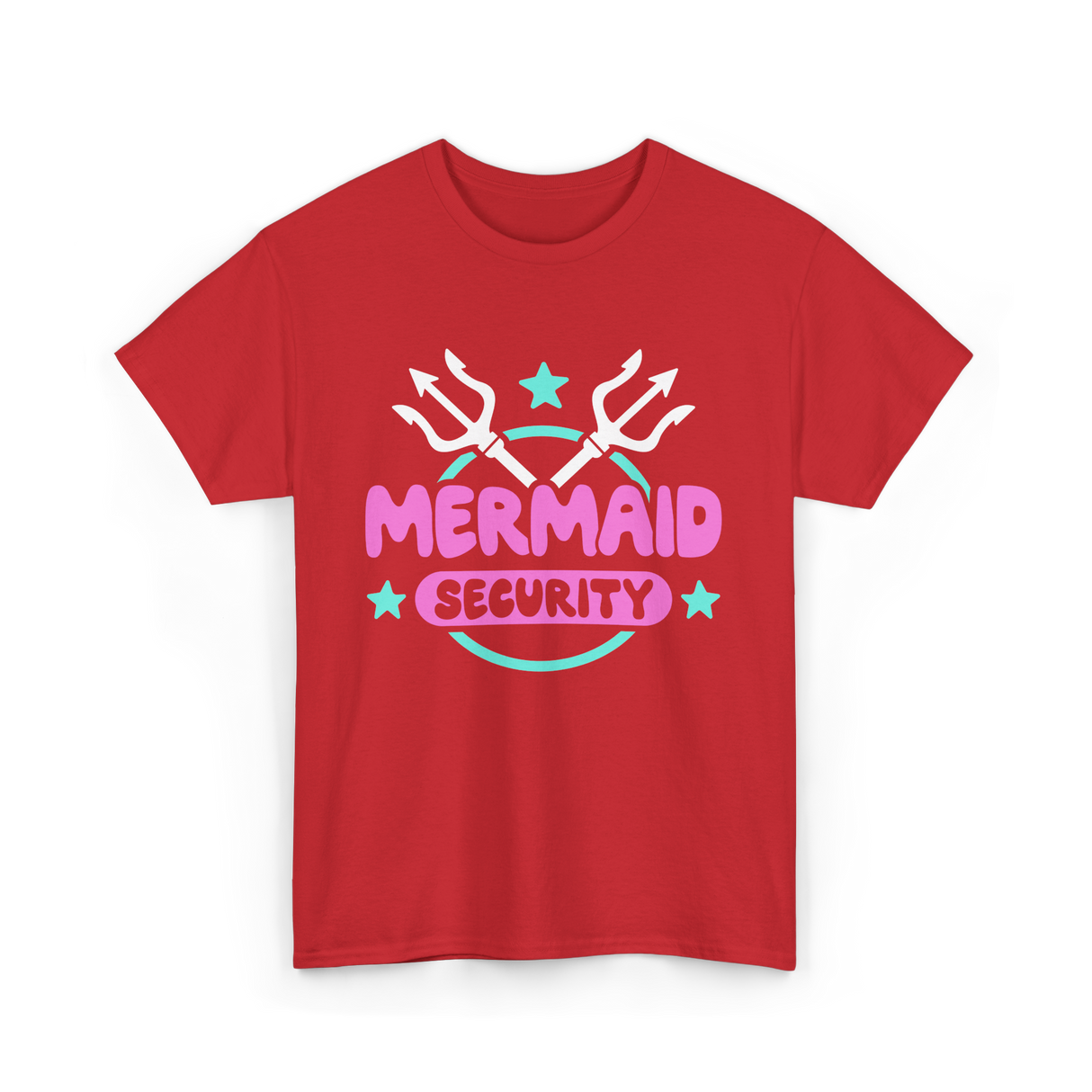 Mermaid Security Mermaid T-Shirt - Red