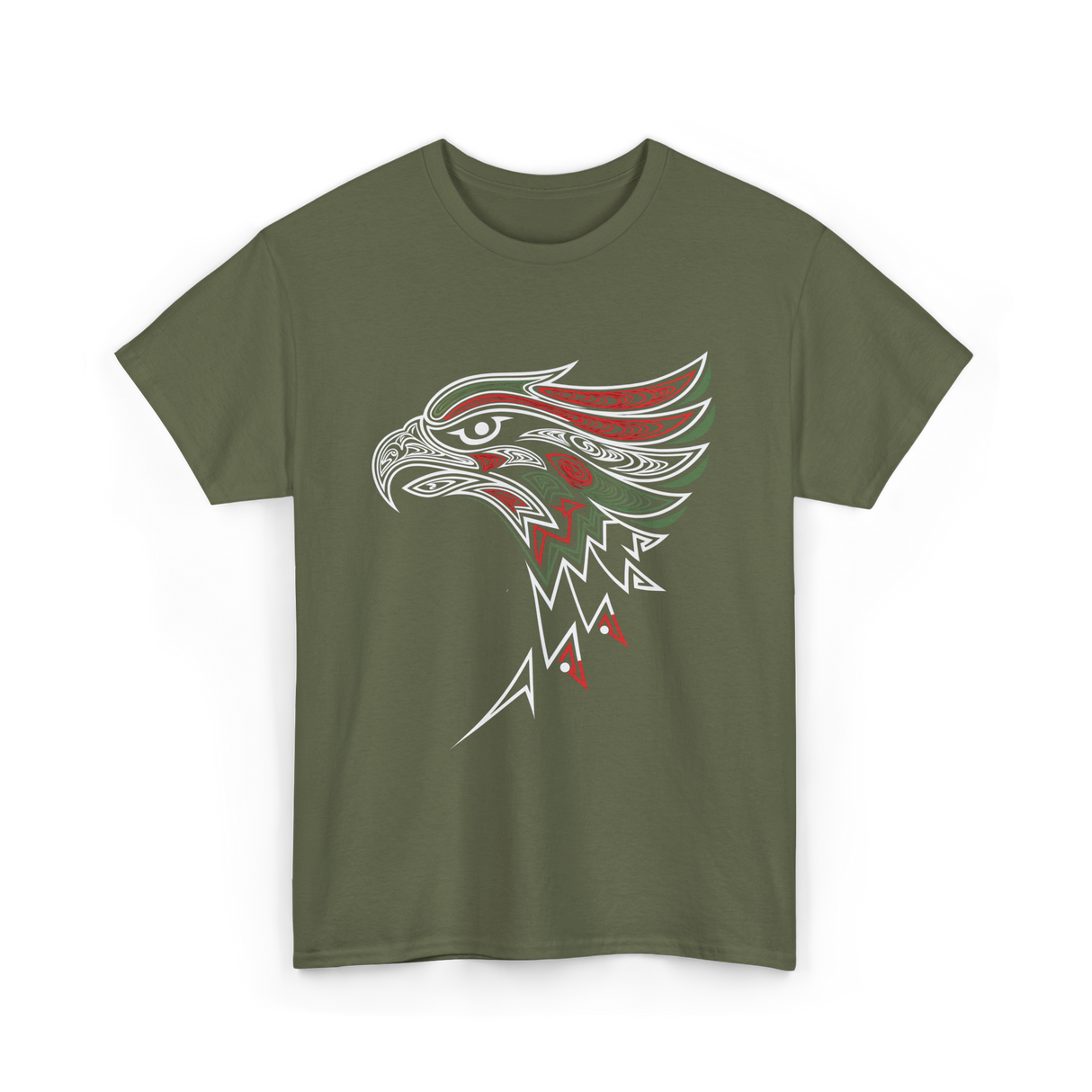 Mexican Eagle Art Mexico T-Shirt - Military Green