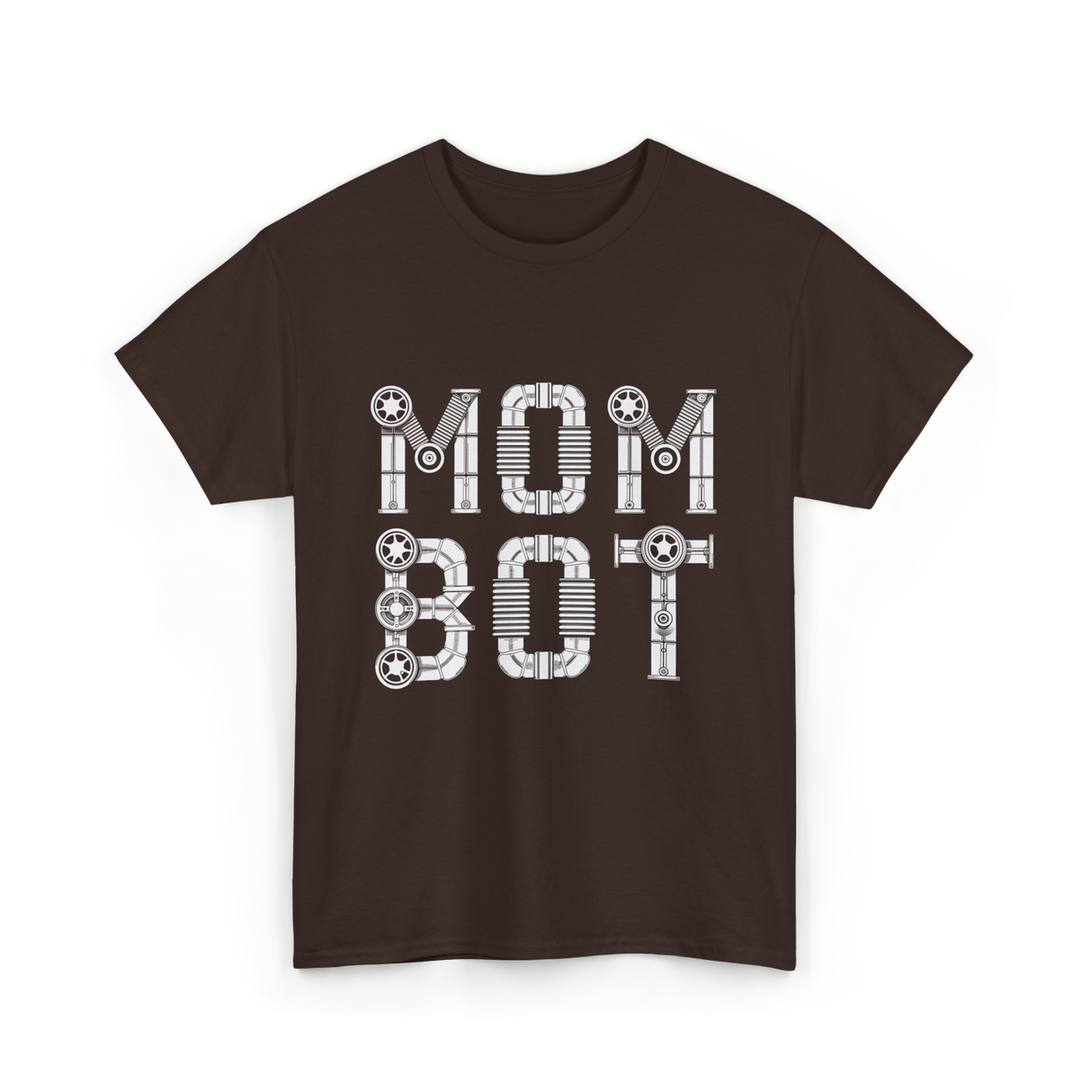 Mom Bot Robot Mom T-Shirt - Dark Chocolate