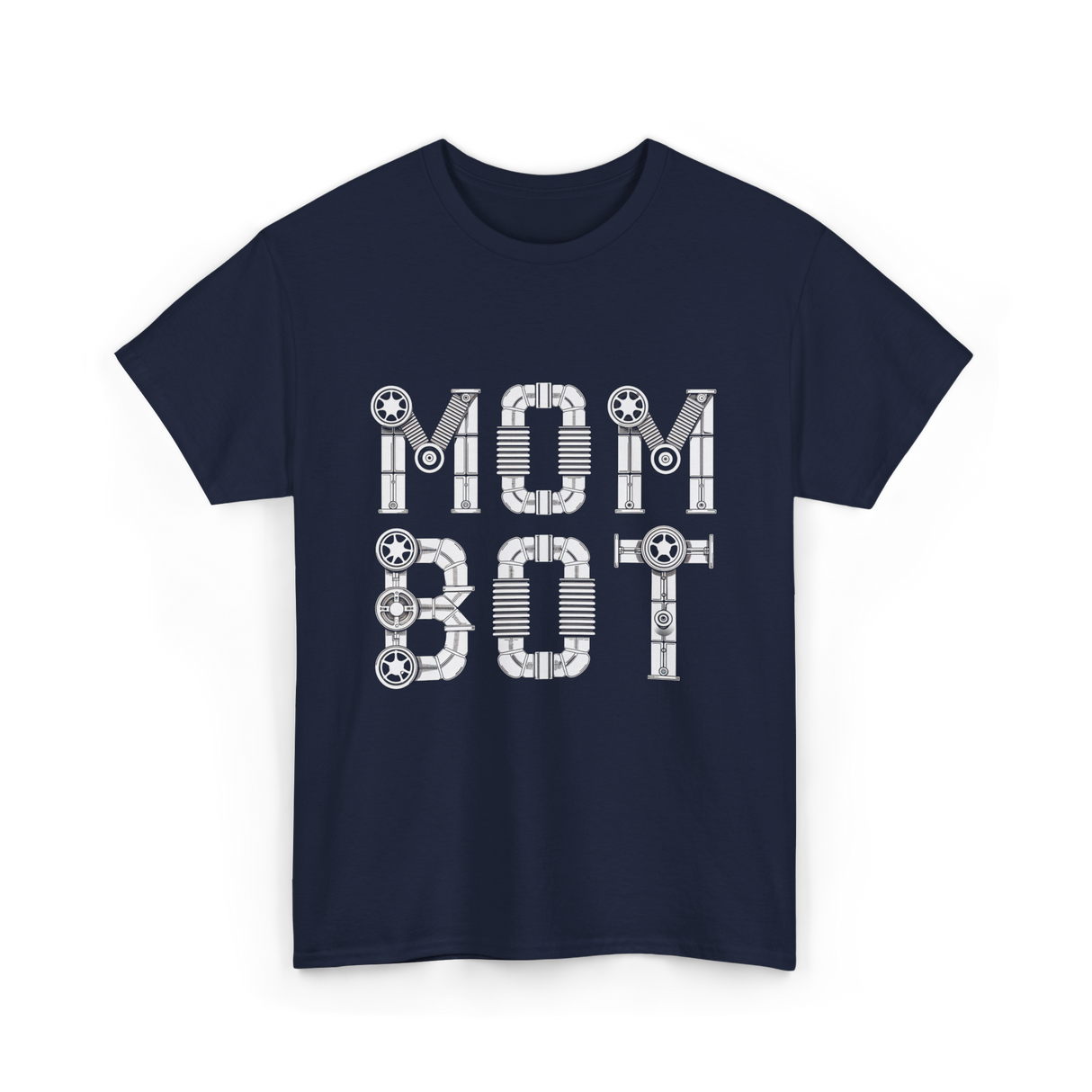 Mom Bot Robot Mom T-Shirt - Navy