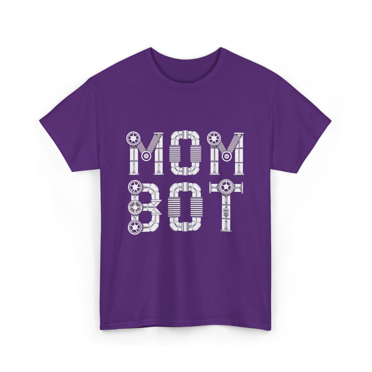 Mom Bot Robot Mom T-Shirt - Purple