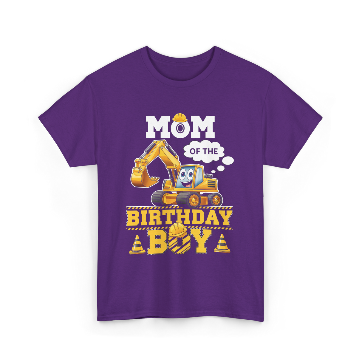 Mom Of The Birthday Boy Party T-Shirt - Purple