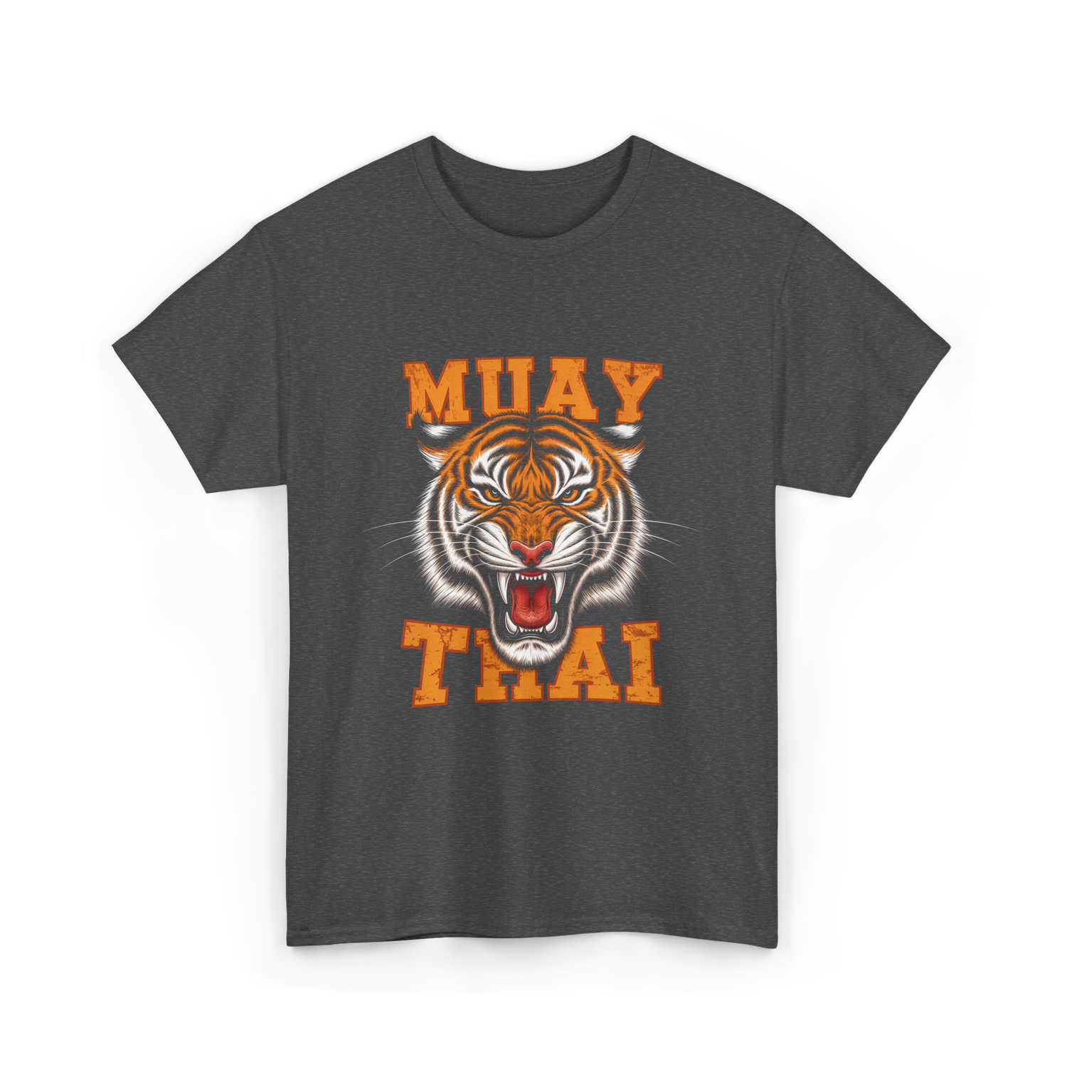 Muay Thai Tiger Sport T-Shirt - Dark Heather
