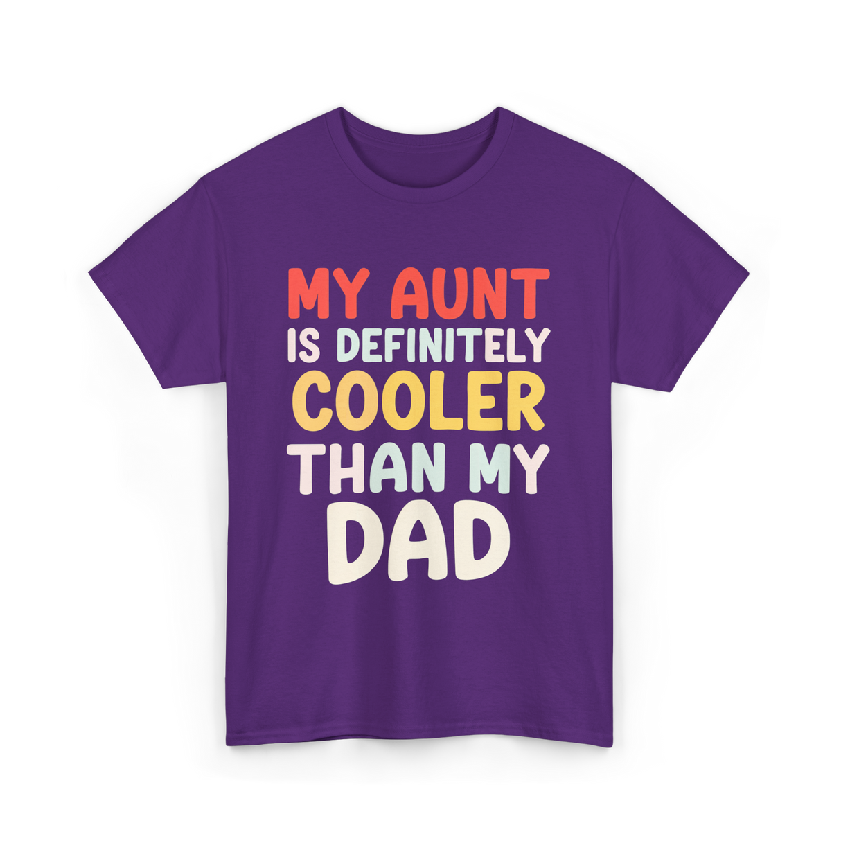 My Aunt Is Cooler Family Love T-Shirt - Purple