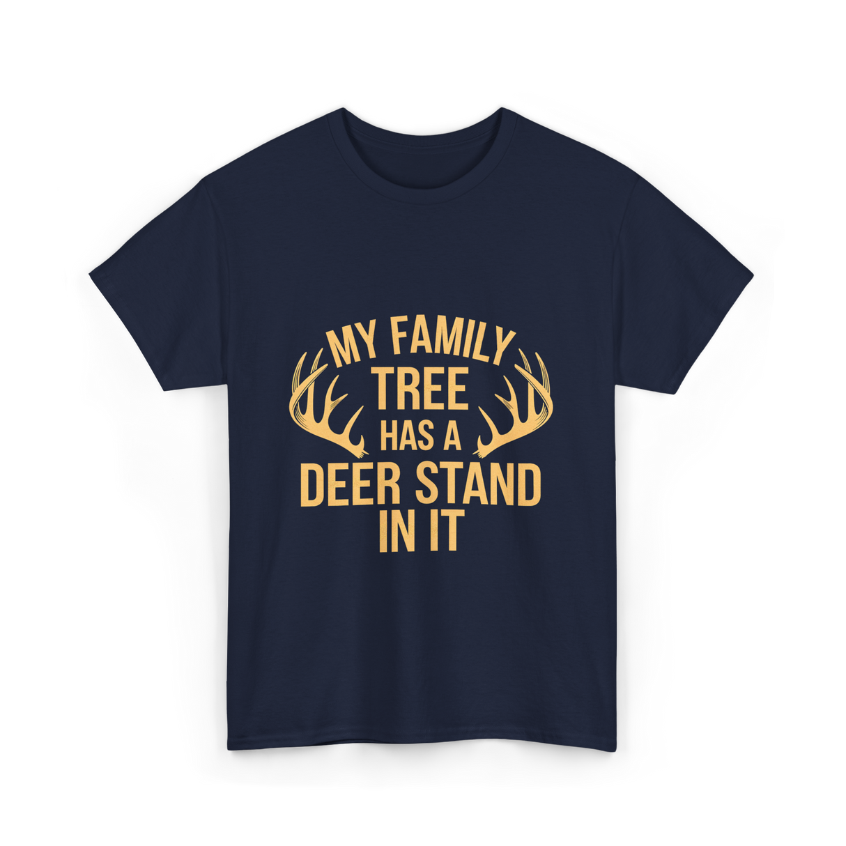 My Family Tree Hunting T-Shirt - Navy