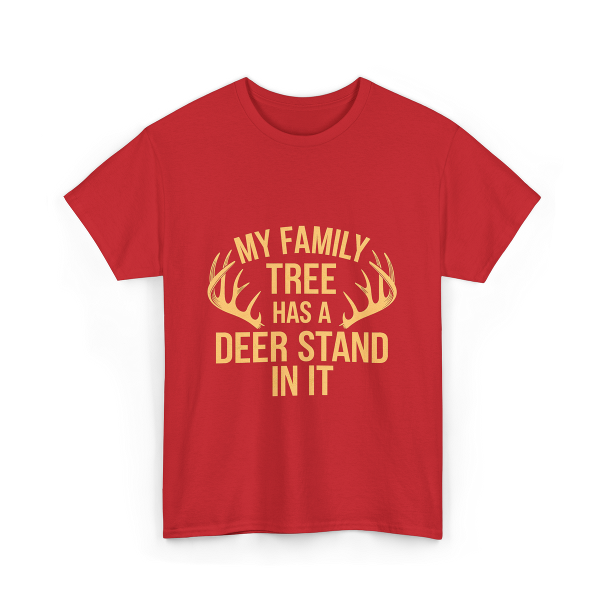 My Family Tree Hunting T-Shirt - Red