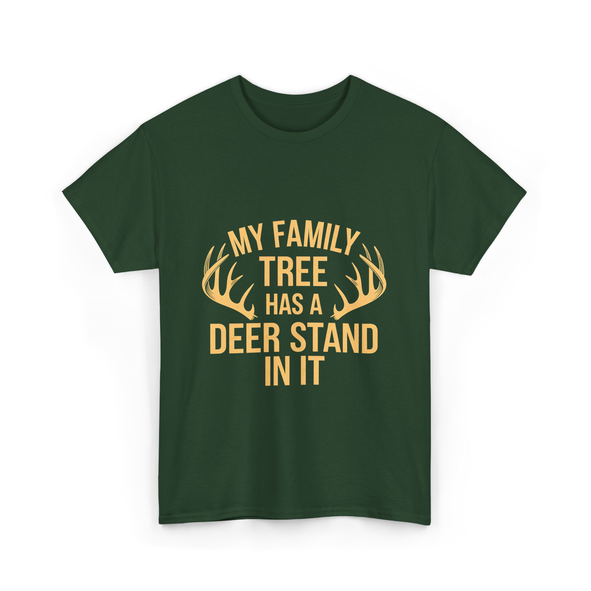 My Family Tree Hunting T-Shirt - Forest Green