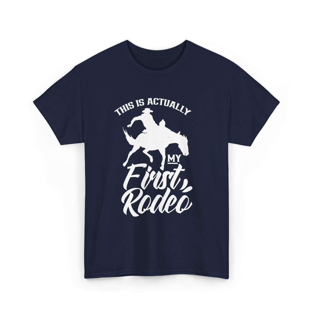 My First Rodeo Rodeo Cowboy T-Shirt - Navy