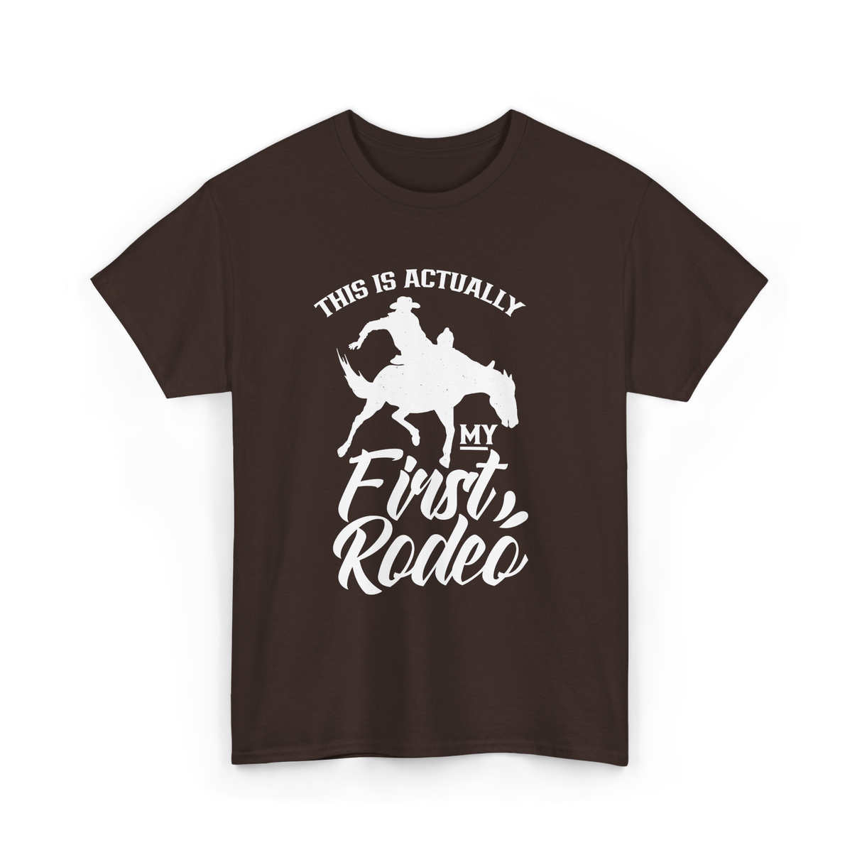 My First Rodeo Rodeo Cowboy T-Shirt - Dark Chocolate