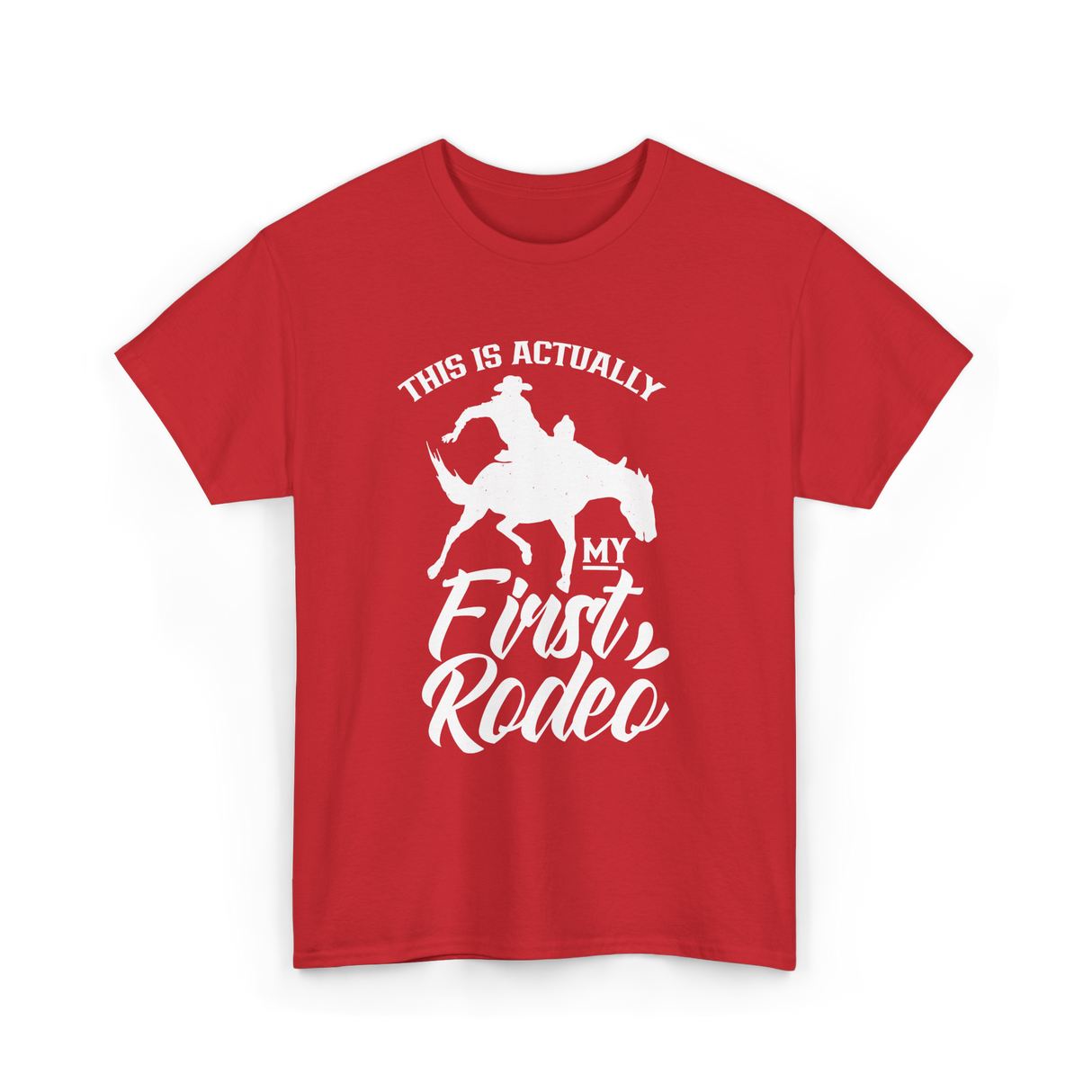 My First Rodeo Rodeo Cowboy T-Shirt - Red