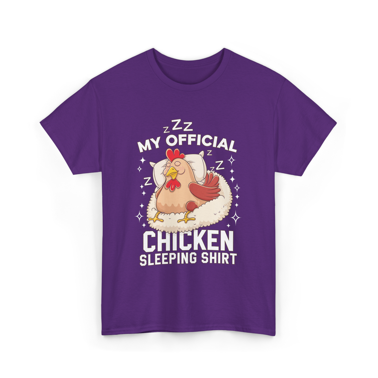 My Official Chicken Sleeping Shirt T-Shirt - Purple