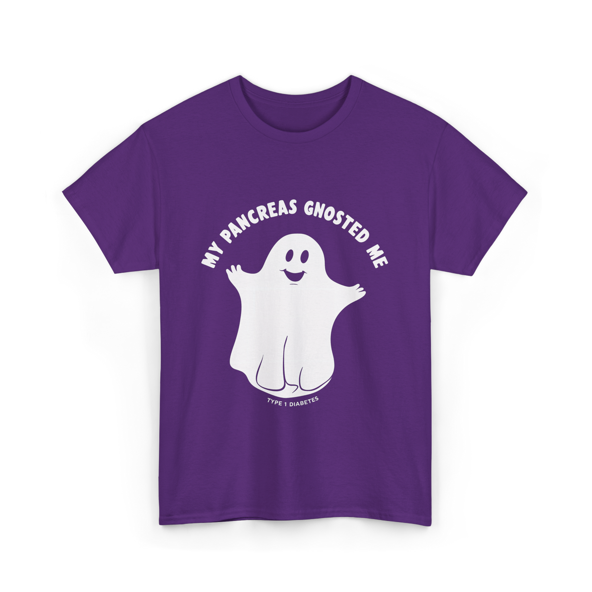 My Pancreas Gnosted Me Type 1 Diabetes T-Shirt - Purple