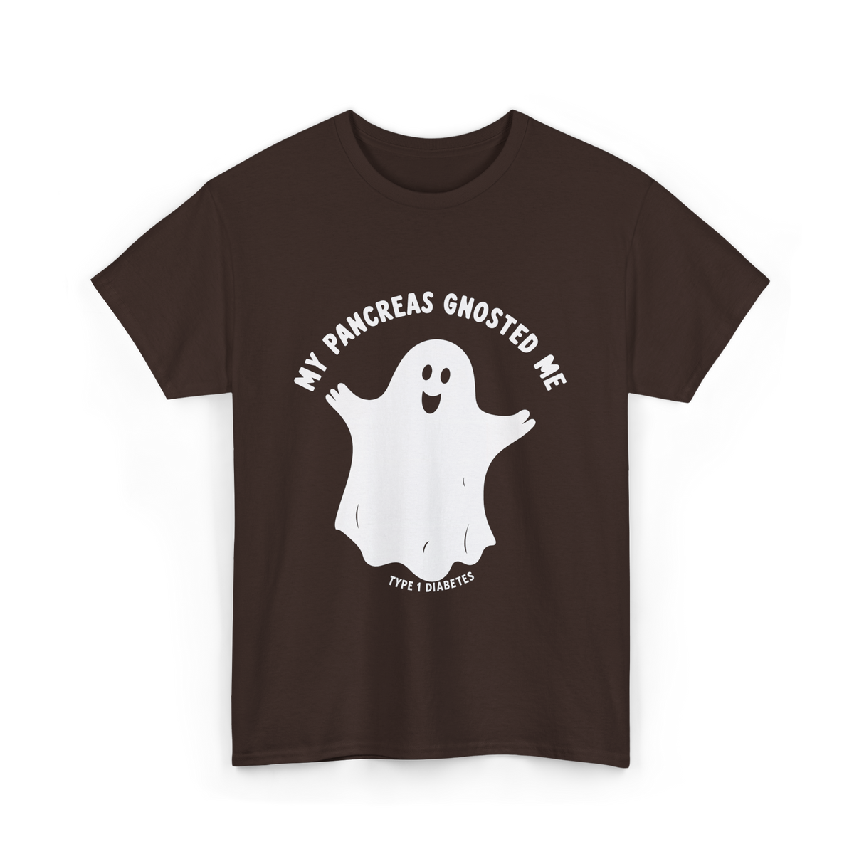My Pancreas Gnosted Me Type 1 Diabetes T-Shirt - Dark Chocolate