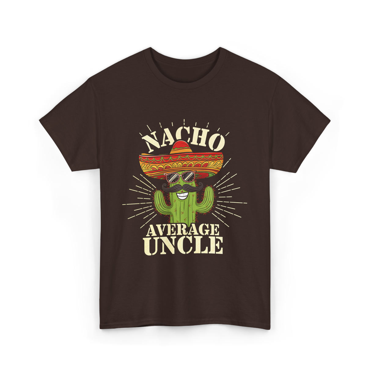 Nacho Average Uncle Nacho Uncle T-Shirt - Dark Chocolate