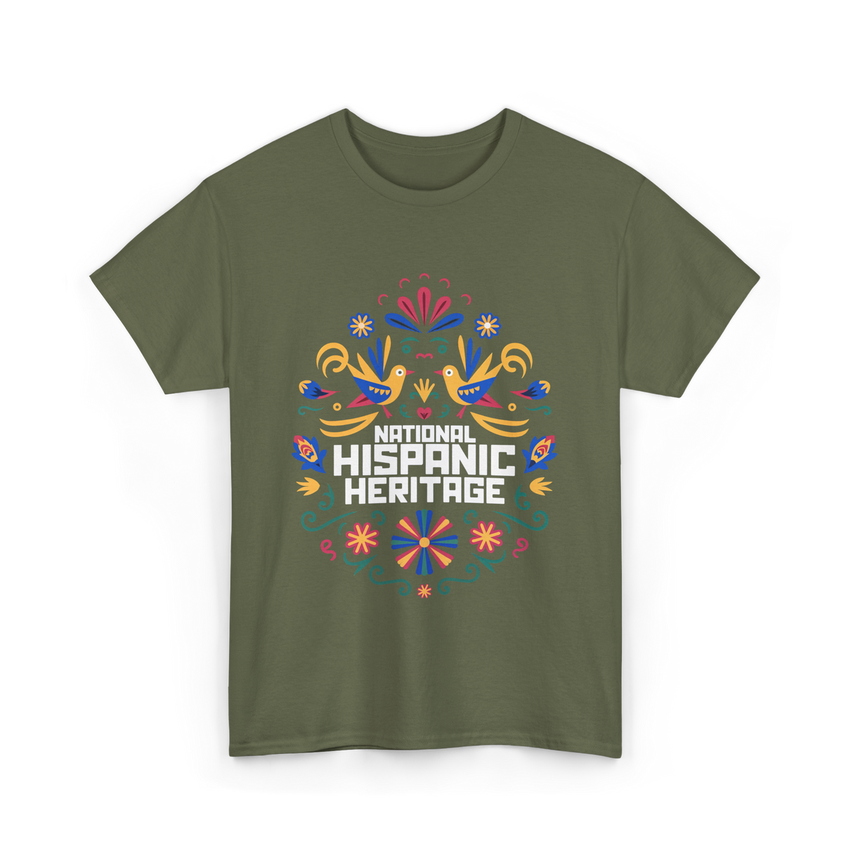 National Hispanic Heritage T-Shirt - Military Green