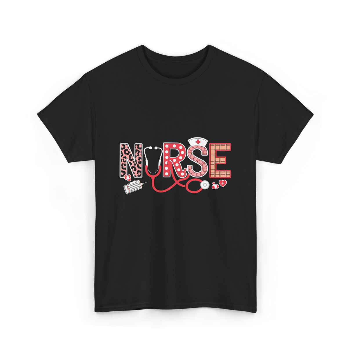 Nurse Stethoscope Life Nurses T-Shirt - Black