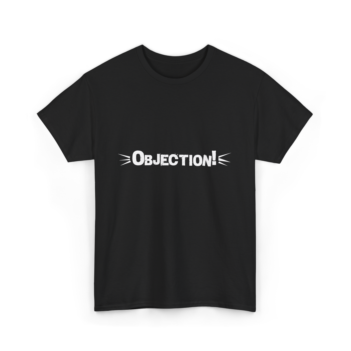 Objection Lawyer Law School Attorney T-Shirt - Black