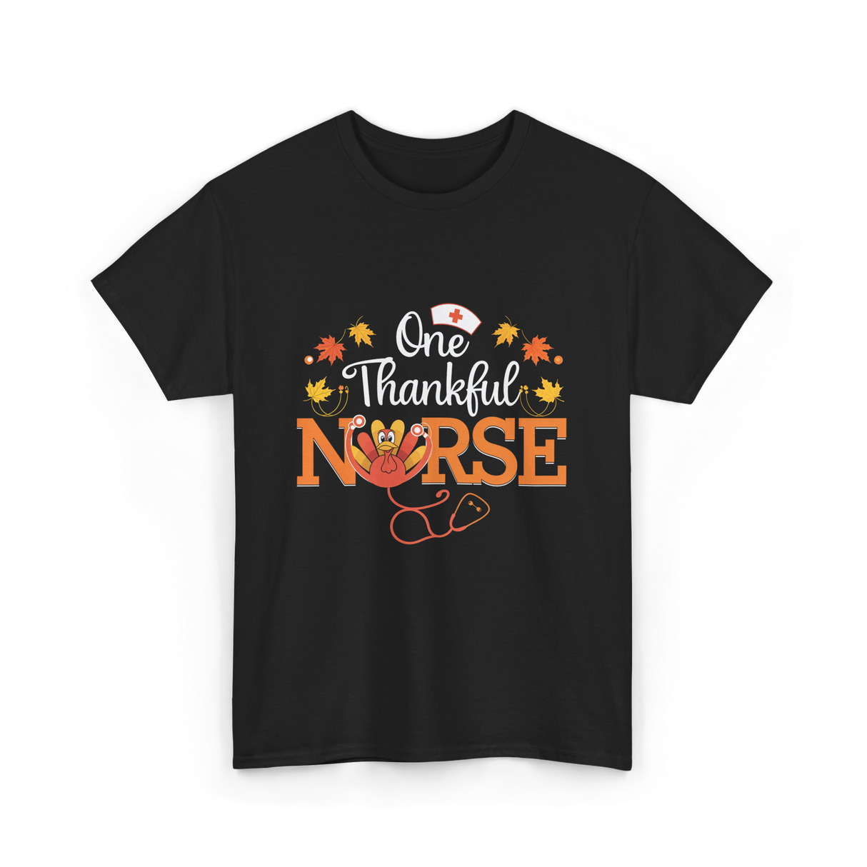 One Thankful Nurse T-Shirt - Black