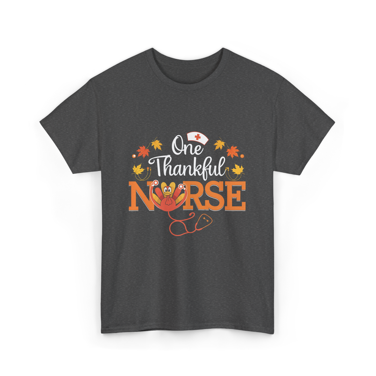 One Thankful Nurse T-Shirt - Dark Heather