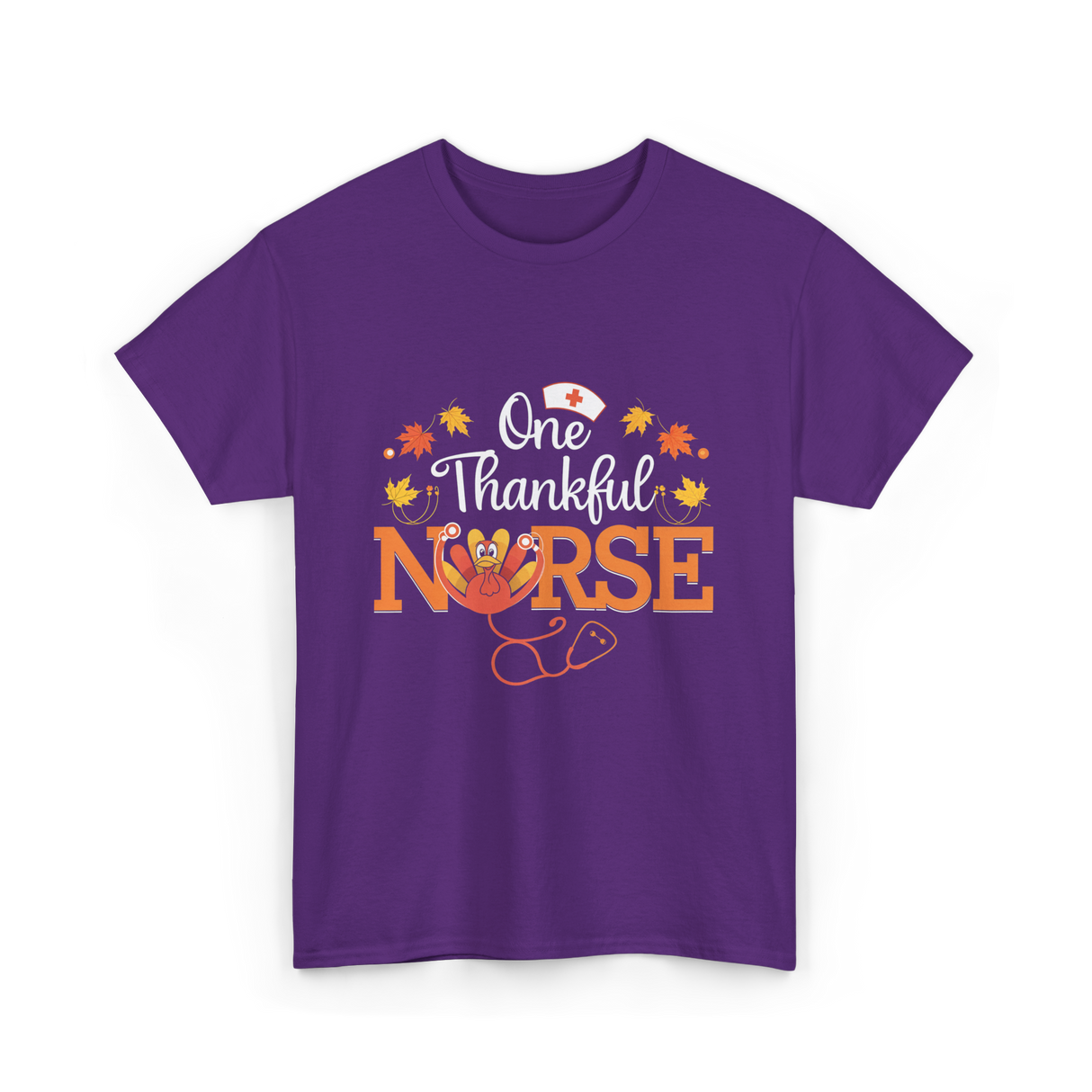 One Thankful Nurse T-Shirt - Purple