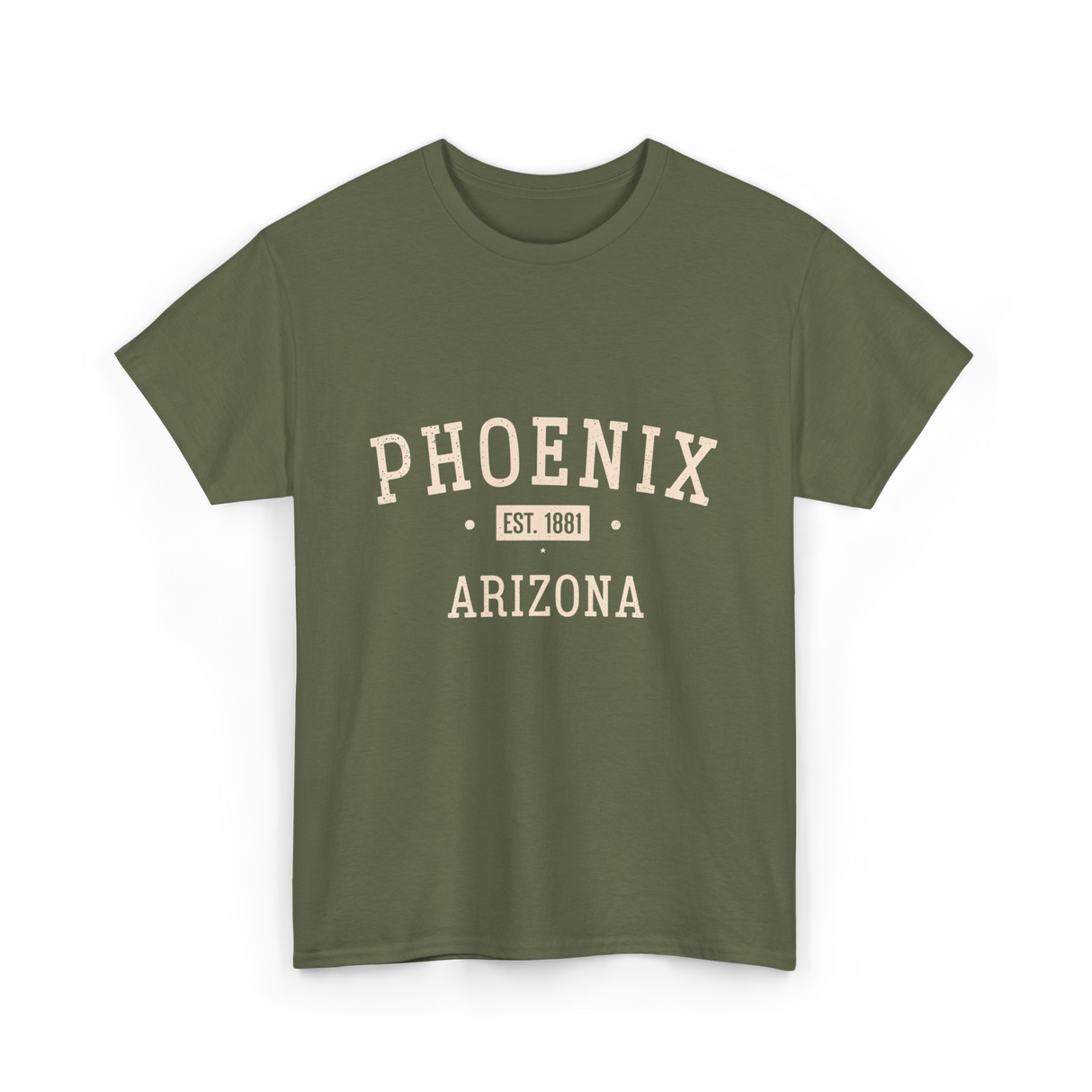 Phoenix Arizona Vintage T-Shirt - Military Green