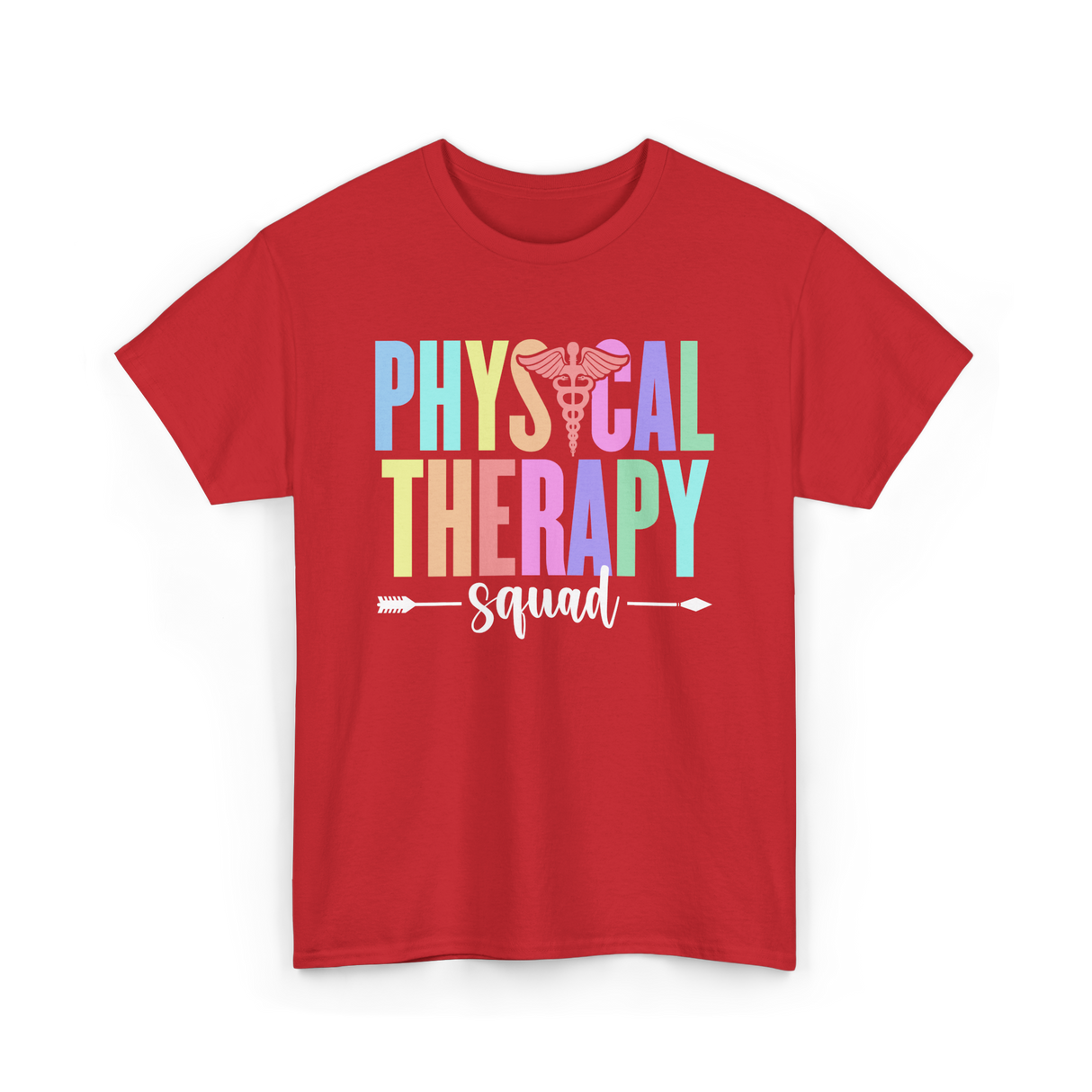 Physical Therapy Squad Therapy PT T-Shirt - Red