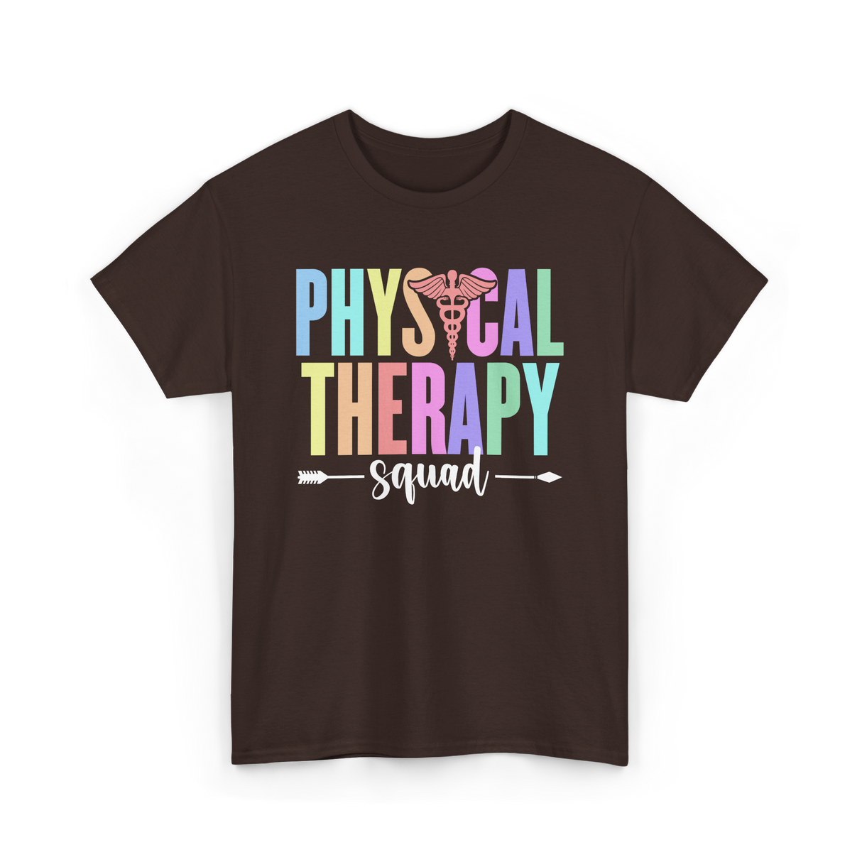 Physical Therapy Squad Therapy PT T-Shirt - Dark Chocolate