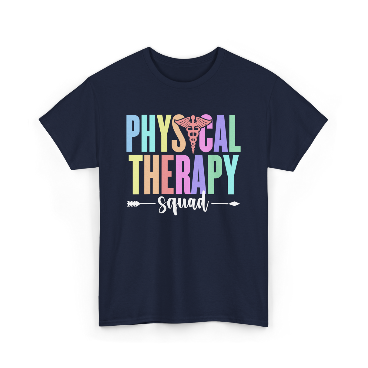 Physical Therapy Squad Therapy PT T-Shirt - Navy