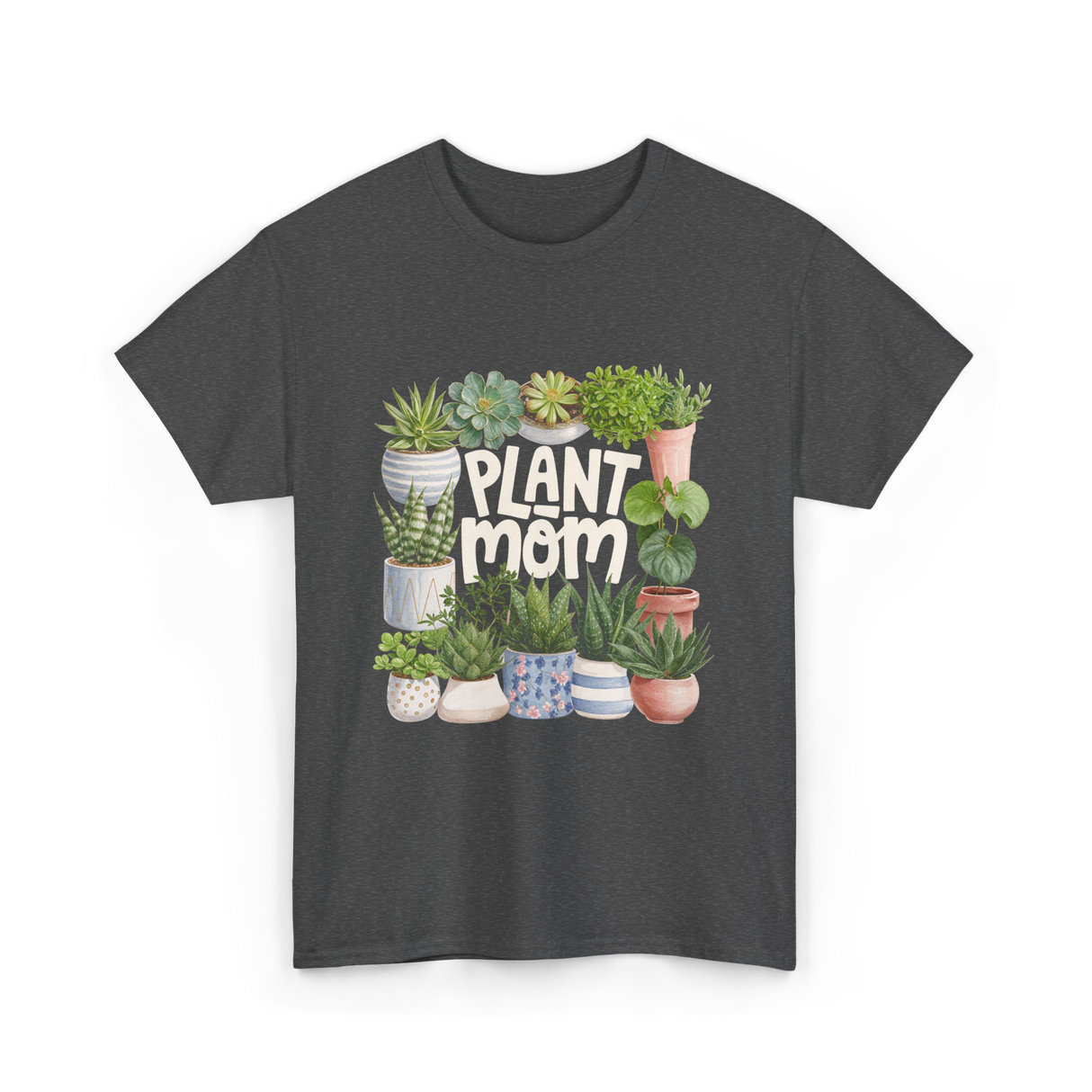 Plant Mom Plants Greenery T-Shirt - Dark Heather