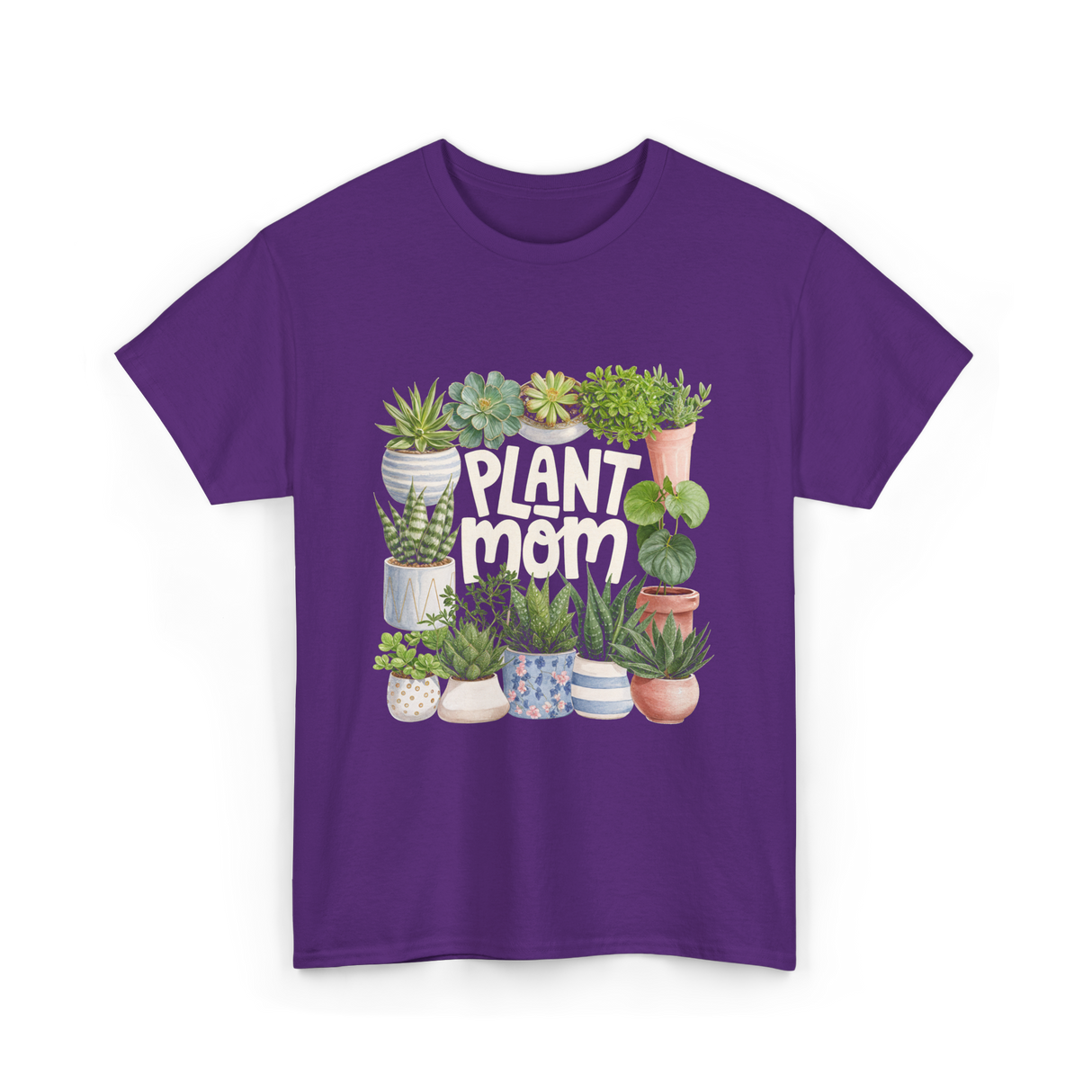 Plant Mom Plants Greenery T-Shirt - Purple