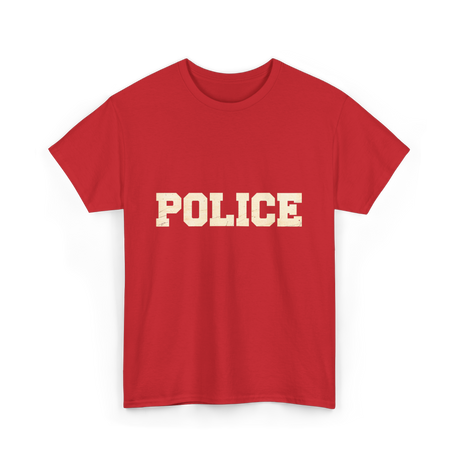 Police Officer Police SWAT T-Shirt - Red
