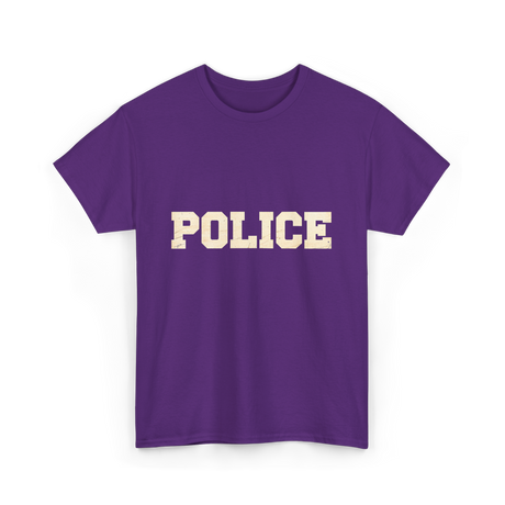 Police Officer Police SWAT T-Shirt - Purple