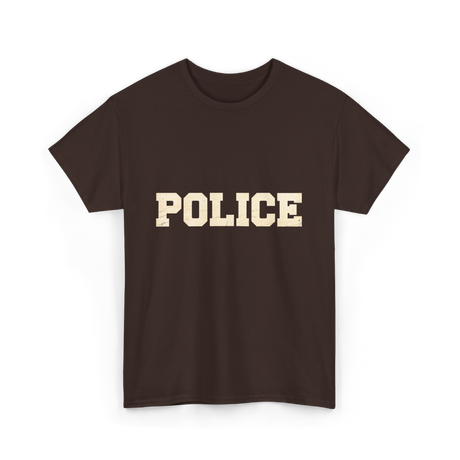 Police Officer Police SWAT T-Shirt - Dark Chocolate