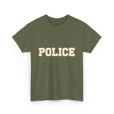 Police Officer Police SWAT T-Shirt - Military Green
