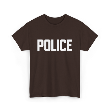 Police Police Officer T-Shirt - Dark Chocolate