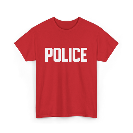 Police Police Officer T-Shirt - Red