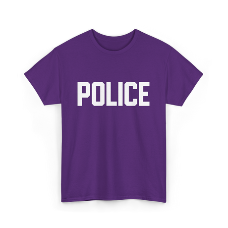 Police Police Officer T-Shirt - Purple