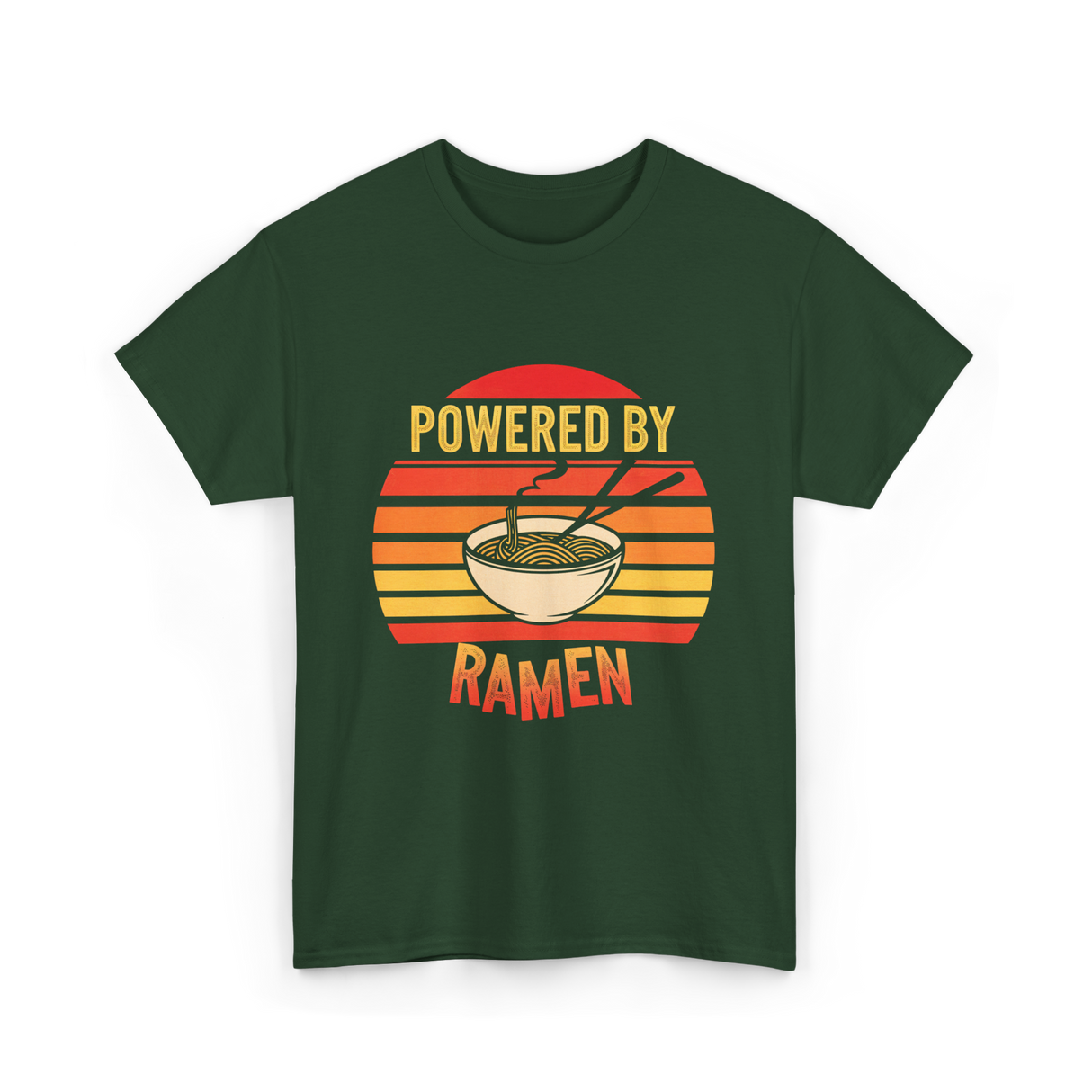 Powered By Ramen Ramen Lover T-Shirt - Forest Green