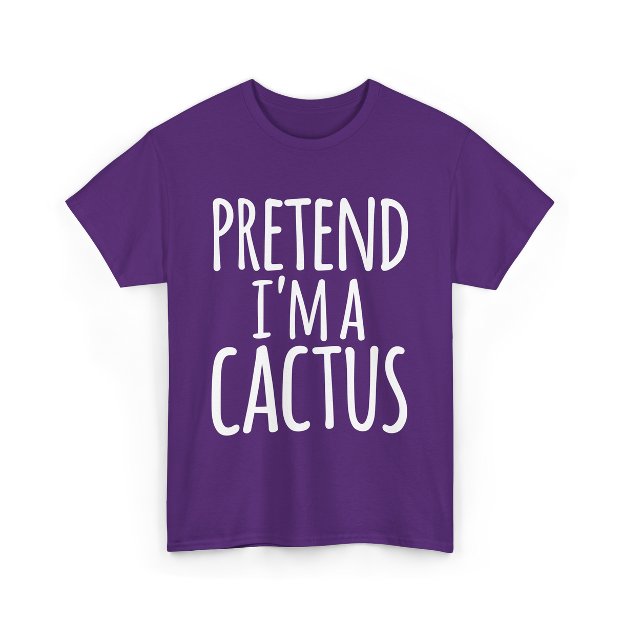 Pretend I'm a Cactus Costume T-Shirt - Purple