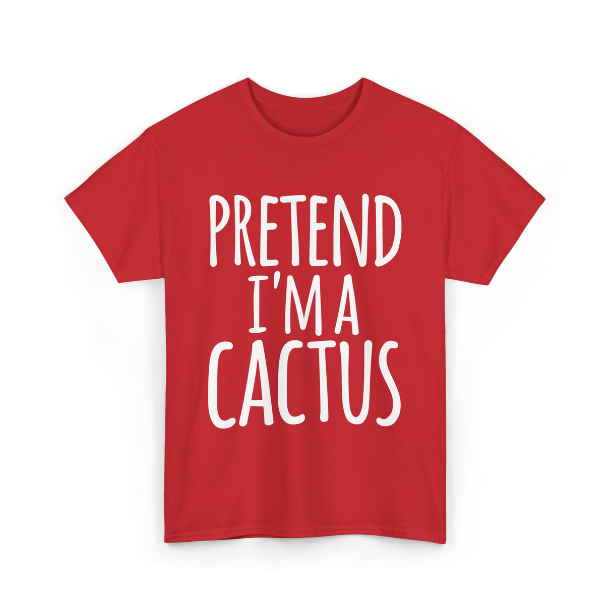 Pretend I'm a Cactus Costume T-Shirt - Red