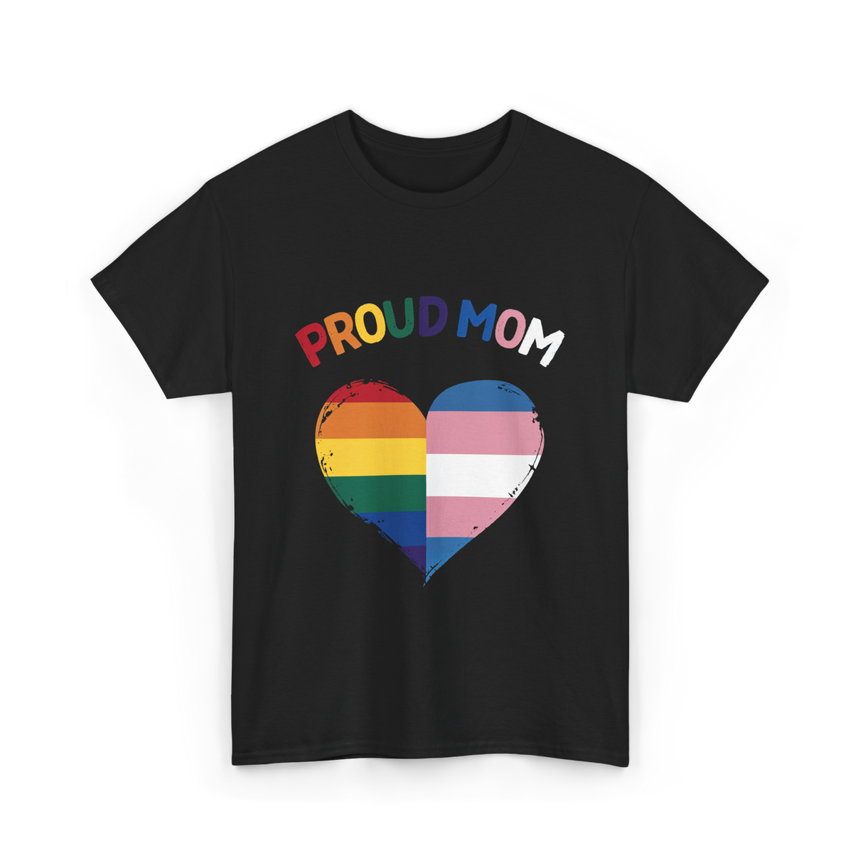 Proud Mom LGBTQ Love T-Shirt - Black