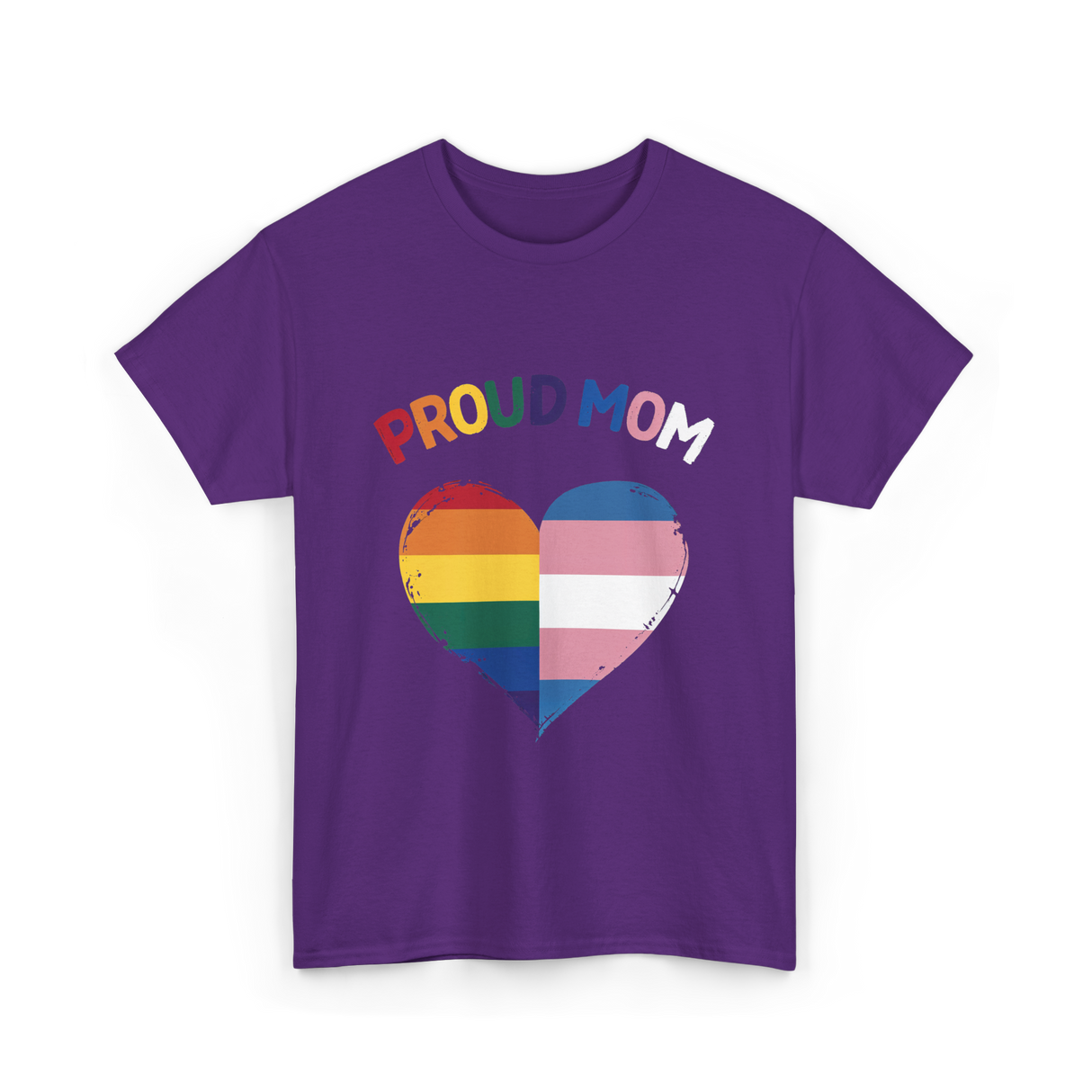 Proud Mom LGBTQ Love T-Shirt - Purple