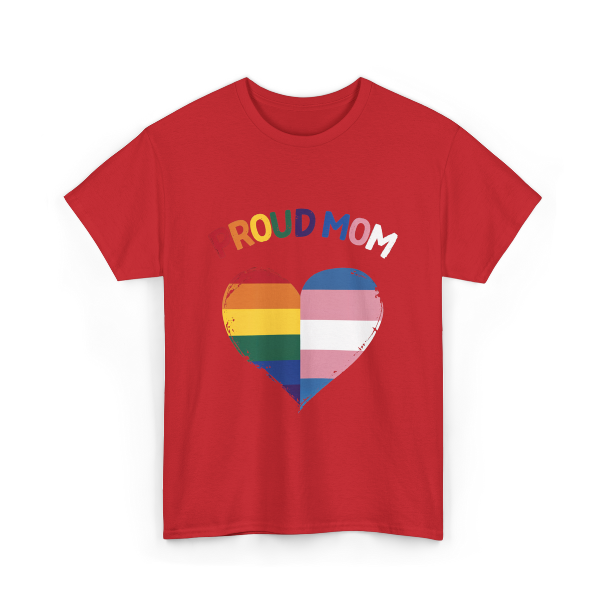 Proud Mom LGBTQ Love T-Shirt - Red